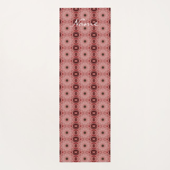 Pink Mandala Pattern Thunder_Cove Yoga Mat (Back)