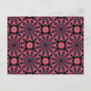 Pink mandalas postcard