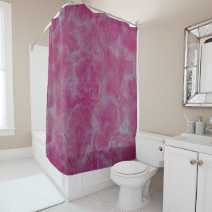 Pink Marble abstract Shower Curtain
