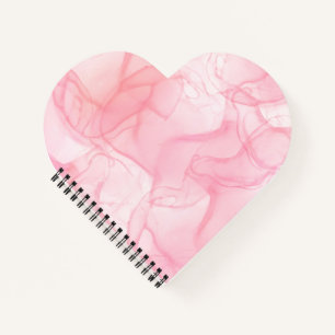 Pink marble background, fluid art background notebook