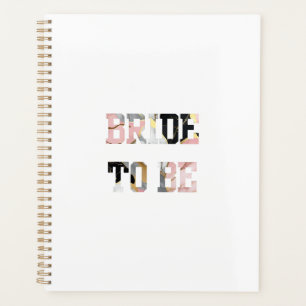 Pink Marble Bride to Be Planner