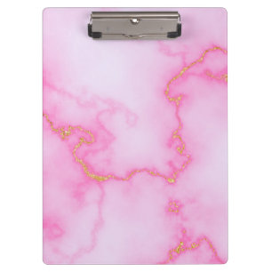 Pink Marble Clipboard