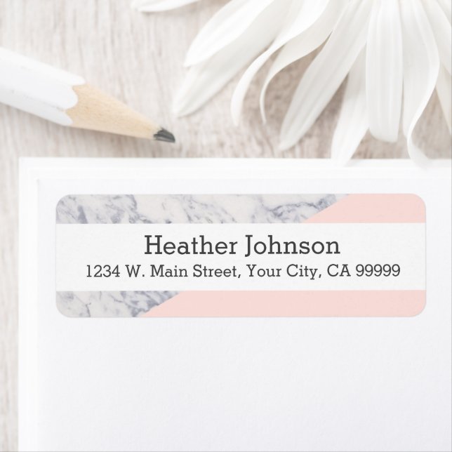 Pink Marble Colorblock Pattern (Insitu)