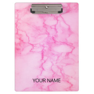 Pink Marble Customise  Clipboard