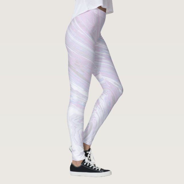Pink Marble Design Leggings (Right)