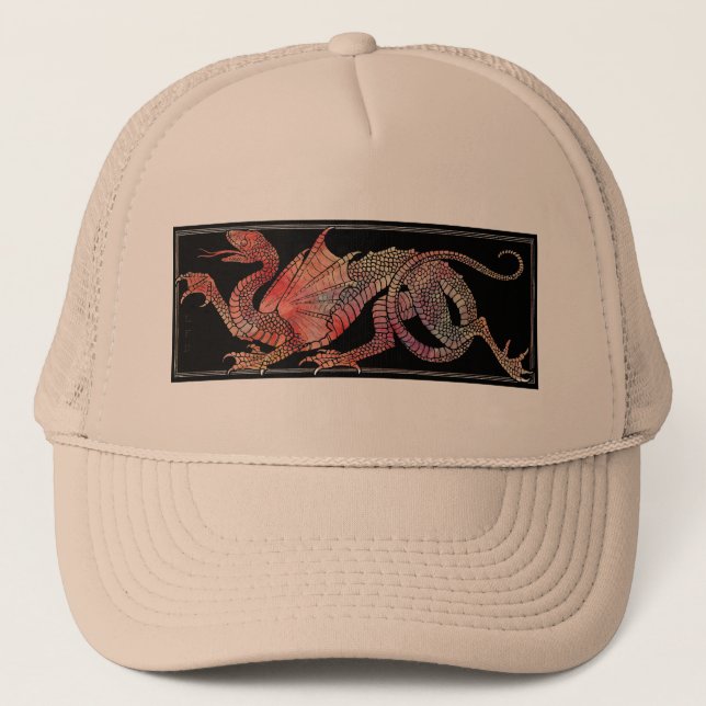 Pink Marble Dragon Hat (Front)