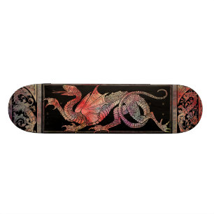 Pink Marble Dragon Skateboard
