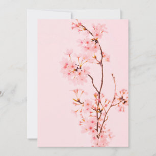 pink marble flower Invitation