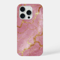 💖 Pink Marble Gold Veins ✨ Luxe Feminine Modern