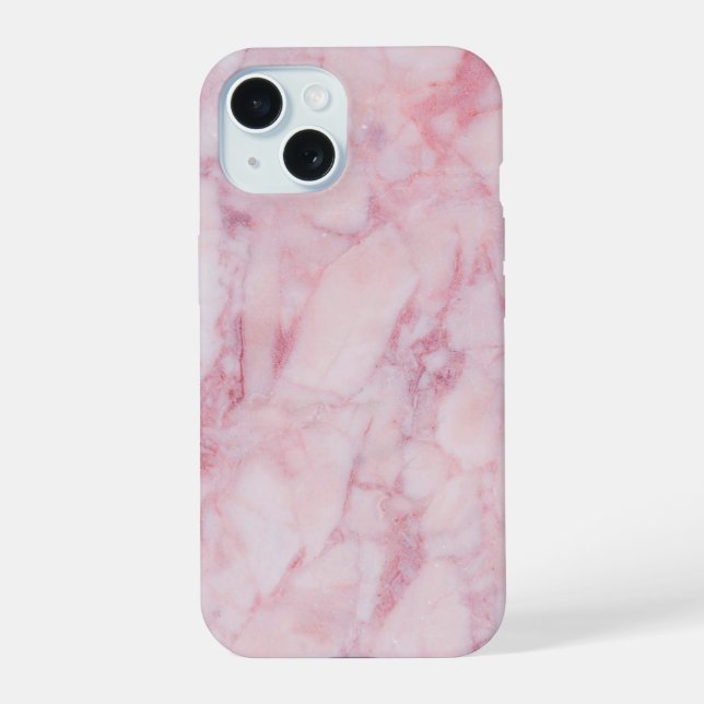 Pink Marble iPhone 15 Case (Back)