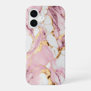 Pink Marble iPhone 16 Case