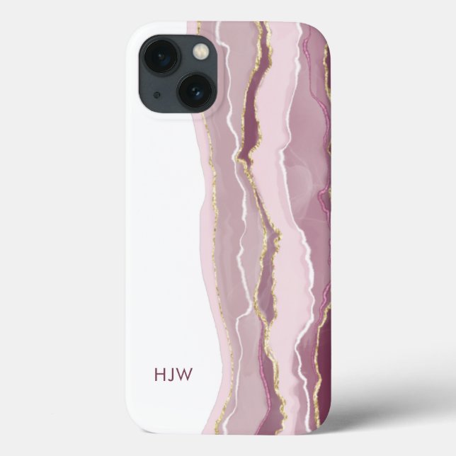 Pink Marble iPhone Case (Back)