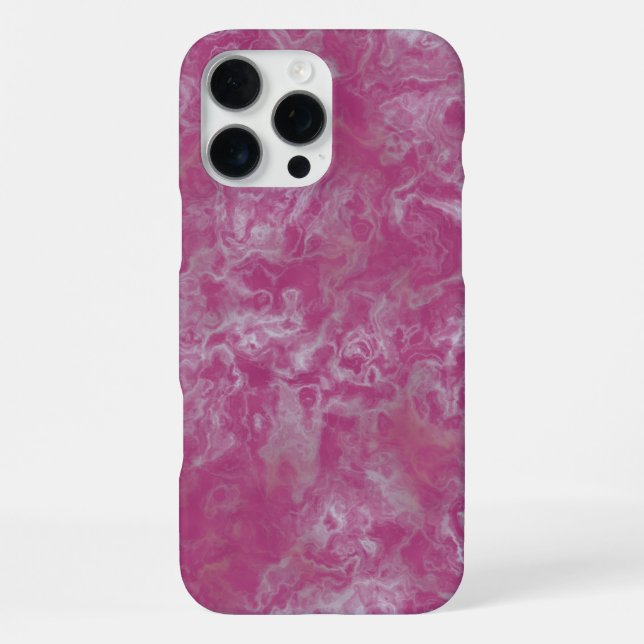 Pink marble iPhone case (Back)