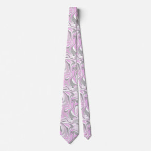 Pink Marble Men's Designer TIe