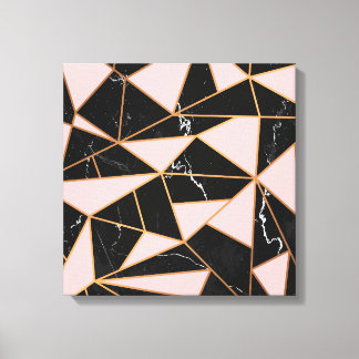 Pink Marble Mosaic Canvas Print