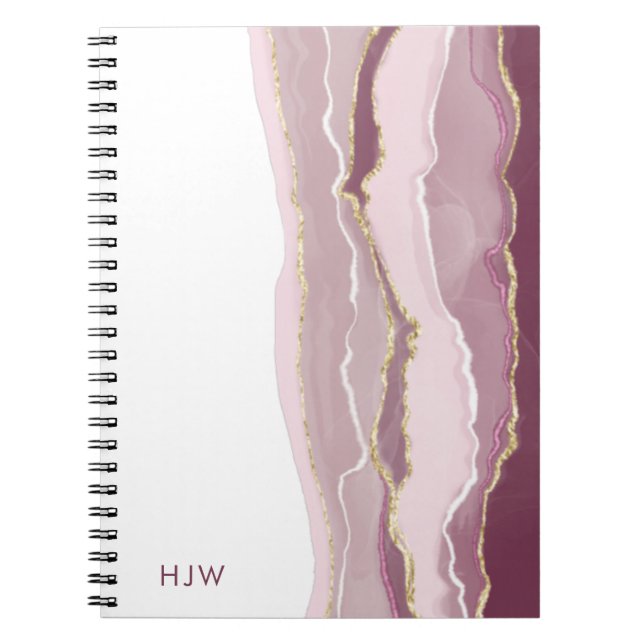 Pink Marble Notebook (Front)
