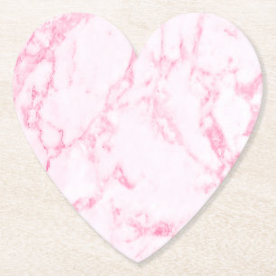 Pink Marble Paper Coaster