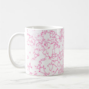 Pink marble pattern coffee mug