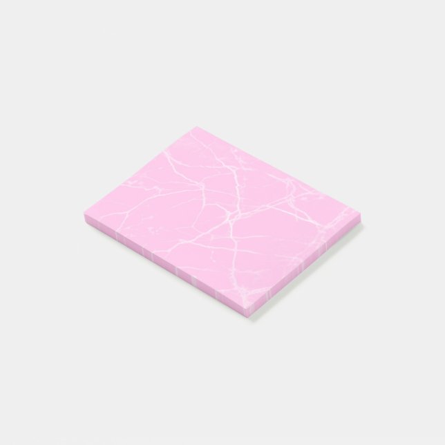 pink marble post-it notes (Angled)
