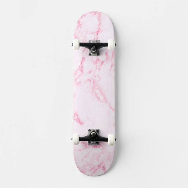 Pink  Marble Skateboard (Front)