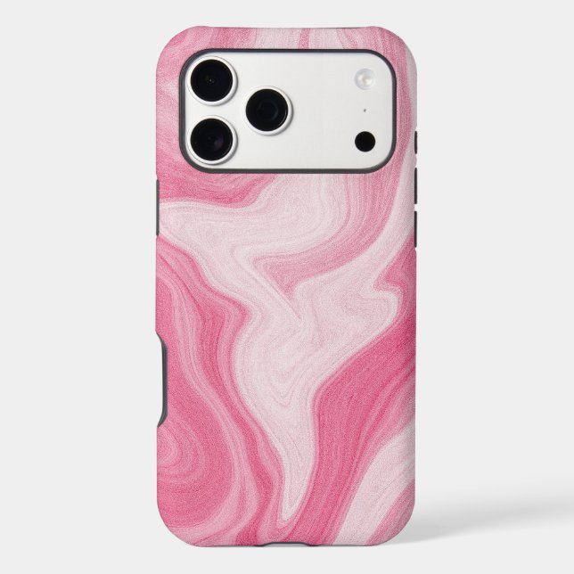 Pink Marble Swirl Pattern – Aesthetic Abstract  (Back)