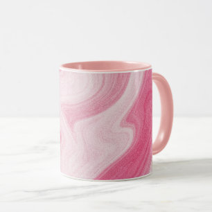 Pink Marble Swirl Pattern – Aesthetic Abstract Mug