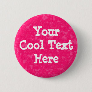 Pink Marble - Template 6 Cm Round Badge