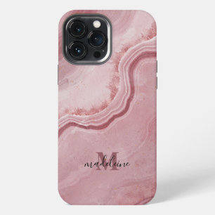 Pink Marble Texture Elegant Phone Case For Her