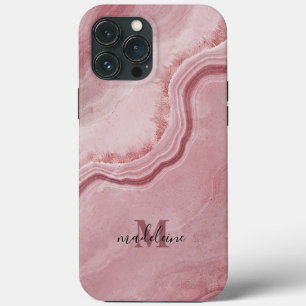 Pink Marble Texture Elegant Phone Case For Her