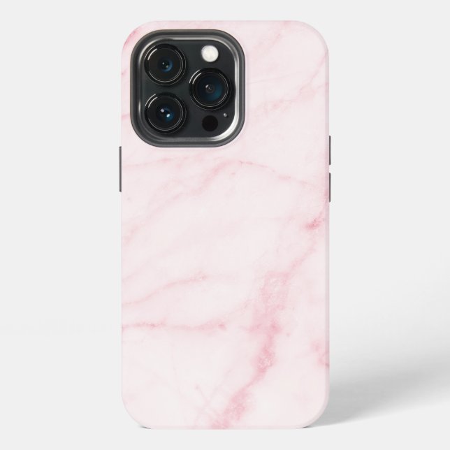 Pink Marble Textured iPhone Case (Back)