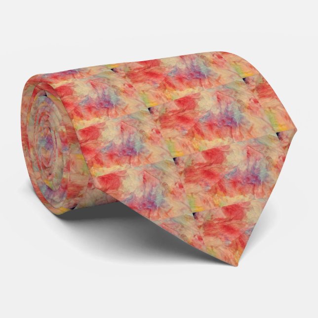 Pink Marble Tie (Rolled)