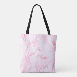Pink Marble Tote Bag