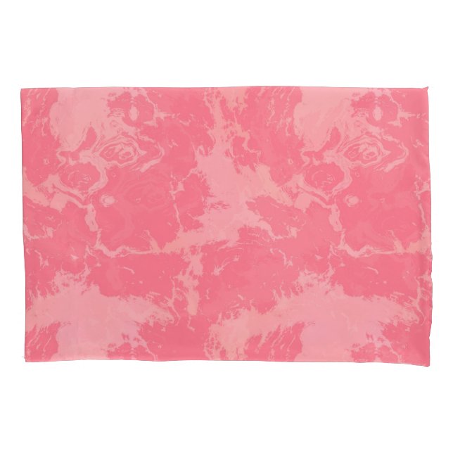 Pink Marbled Cloud abstract Pillowcase (Front)