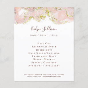 Pink Marbling Design Flyer