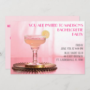Pink Margarita Bridal/ Bachelorette Party Invitation