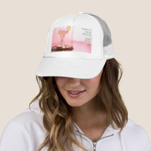 Pink Margarita & Lime /Bachelorette Weekend Bridal Trucker Hat