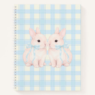Pink Marshmallow Bunny Rabbits Easter Notebook