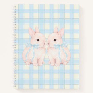 Pink Marshmallow Bunny Rabbits Easter Notebook