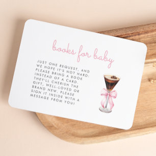 Pink Martini Baby Shower Books Enclosure Card