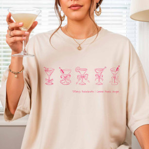 Pink Martini Bachelorette Cover-Up or Sleep T-Shirt