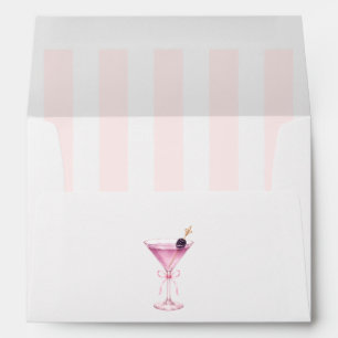 Pink Martini Cocktail Bachelorette Party Envelope
