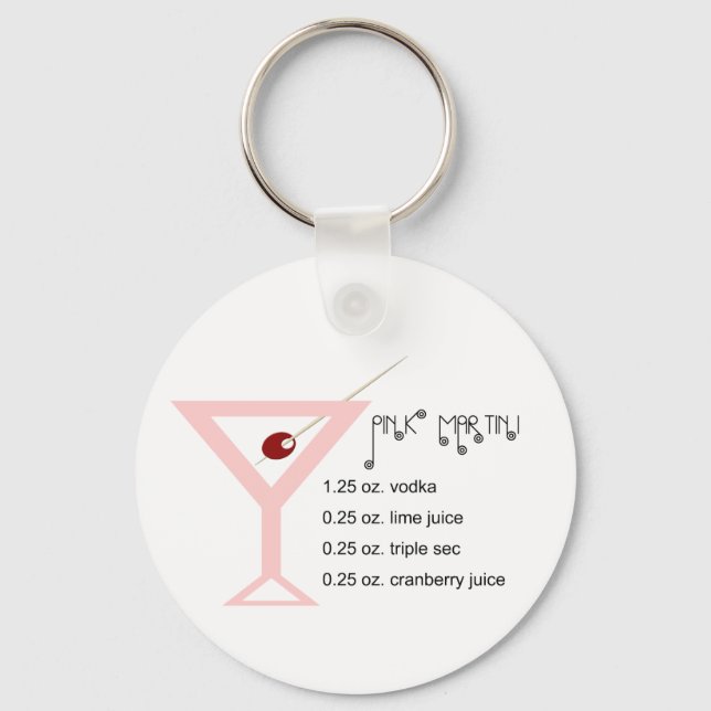 Pink Martini Keychain (Front)