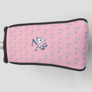Pink Martini Monogram Golf Head Cover
