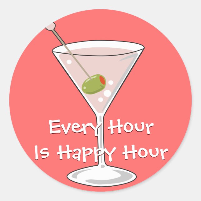 Pink Martini Sticker (Front)