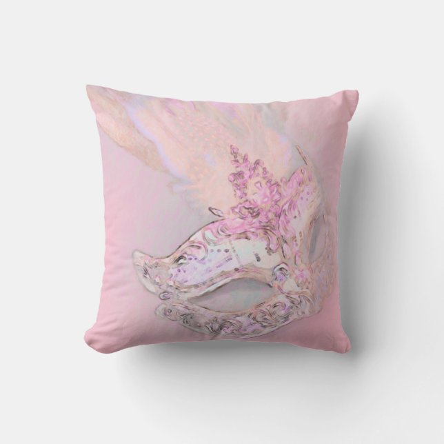 Pink Masquerade Cushion (Front)