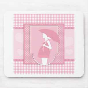 pink maternity mouse pad