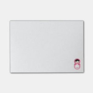 Pink Matryoshka Doll Post-it Notes