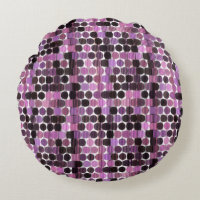 Pink, Mauve and black rose geometric