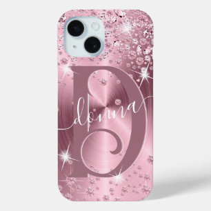 Pink Mauve Diamonds - Personalized Case-Mate iPhon iPhone 15 Case