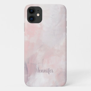 Pink Mauve Watercolor Brush Strokes Case-Mate iPhone Case